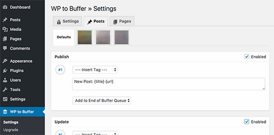 WordPress to Buffer